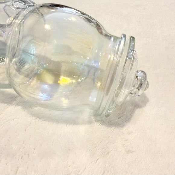 Iridescent Clear Gumball Machine Glass Jar - Picture 5 of 5